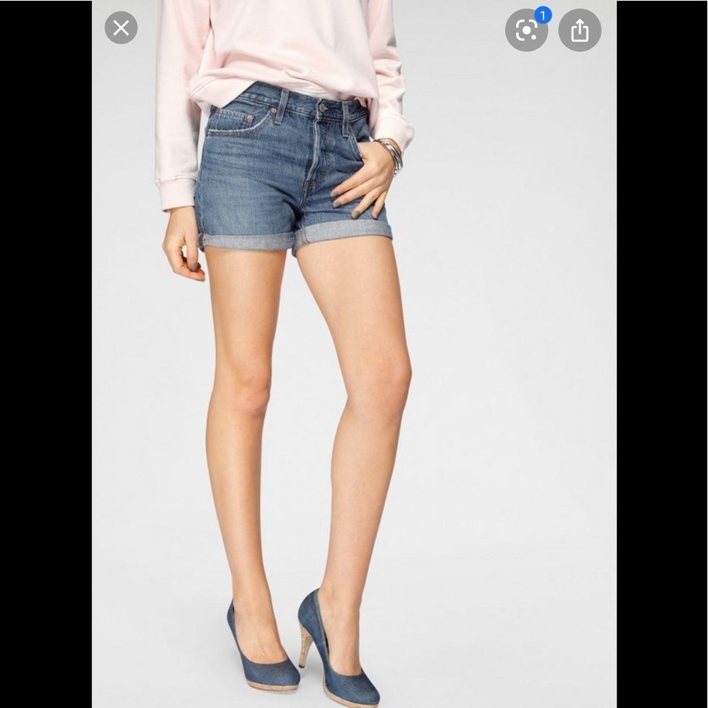 Levis Cutoff Denim Shorts